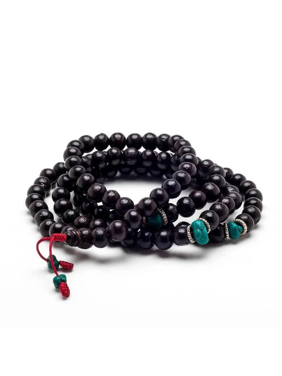 Tibetan Faux Rosewood Japa Prayer Beads - 108 Beads